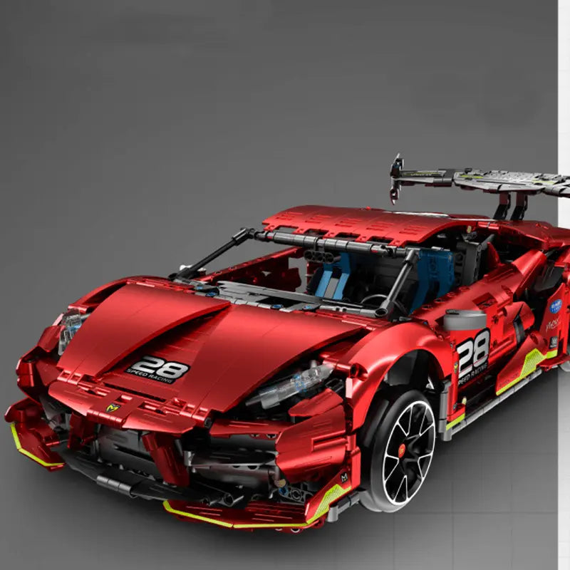 Drifting Satin Red Hypercar 2201pcs-4