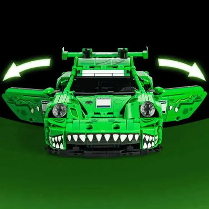 THE GREEN JAWS RACE CAR 1521PCS-2