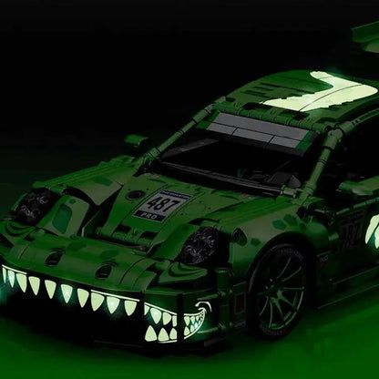 THE GREEN JAWS RACE CAR 1521PCS-4